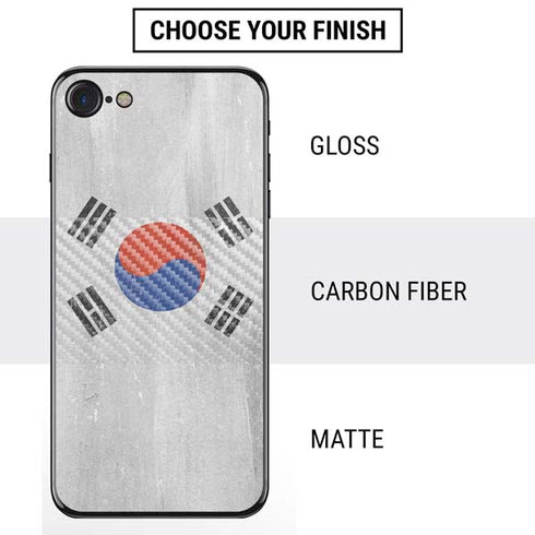 South Korean Flag Distressed iPhone SE (2nd & 3rd Gen) Skin